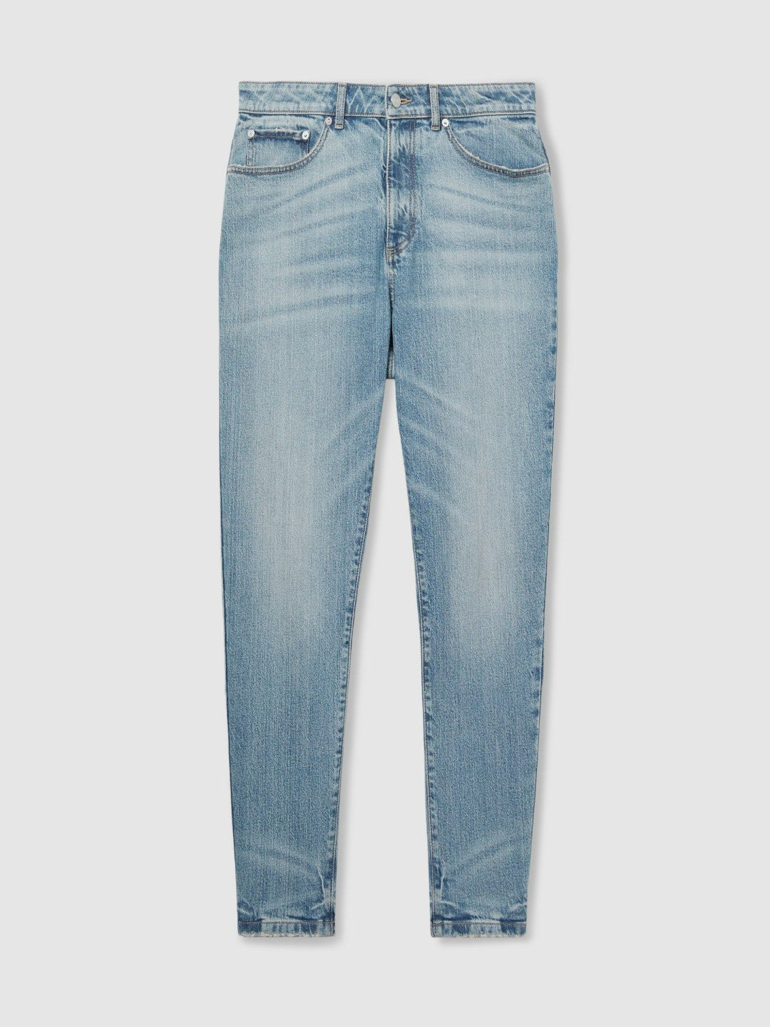 Relaxed-Fit Cropped Jeans Light Blue Wash | Men