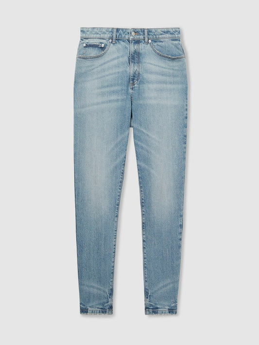 Relaxed-Fit Cropped Jeans Light Blue Wash | Men
