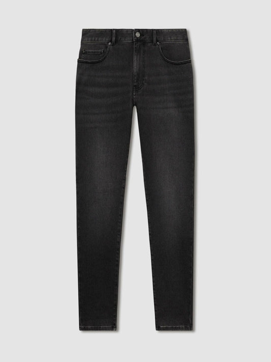 Tapered Slim-Fit Jeans Washed Black | Men