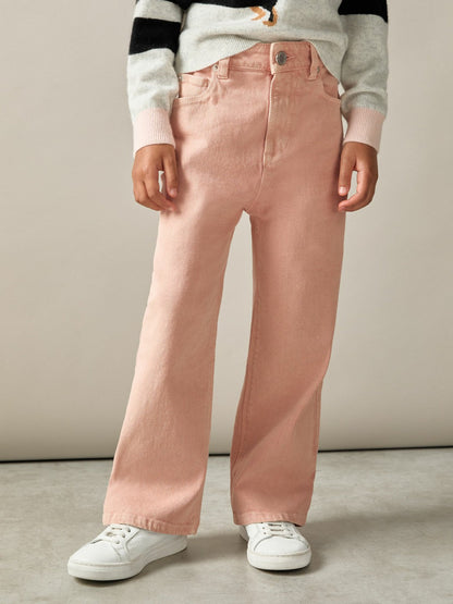 13-14 yrs Wide-Leg Jeans Pink | Children & Baby