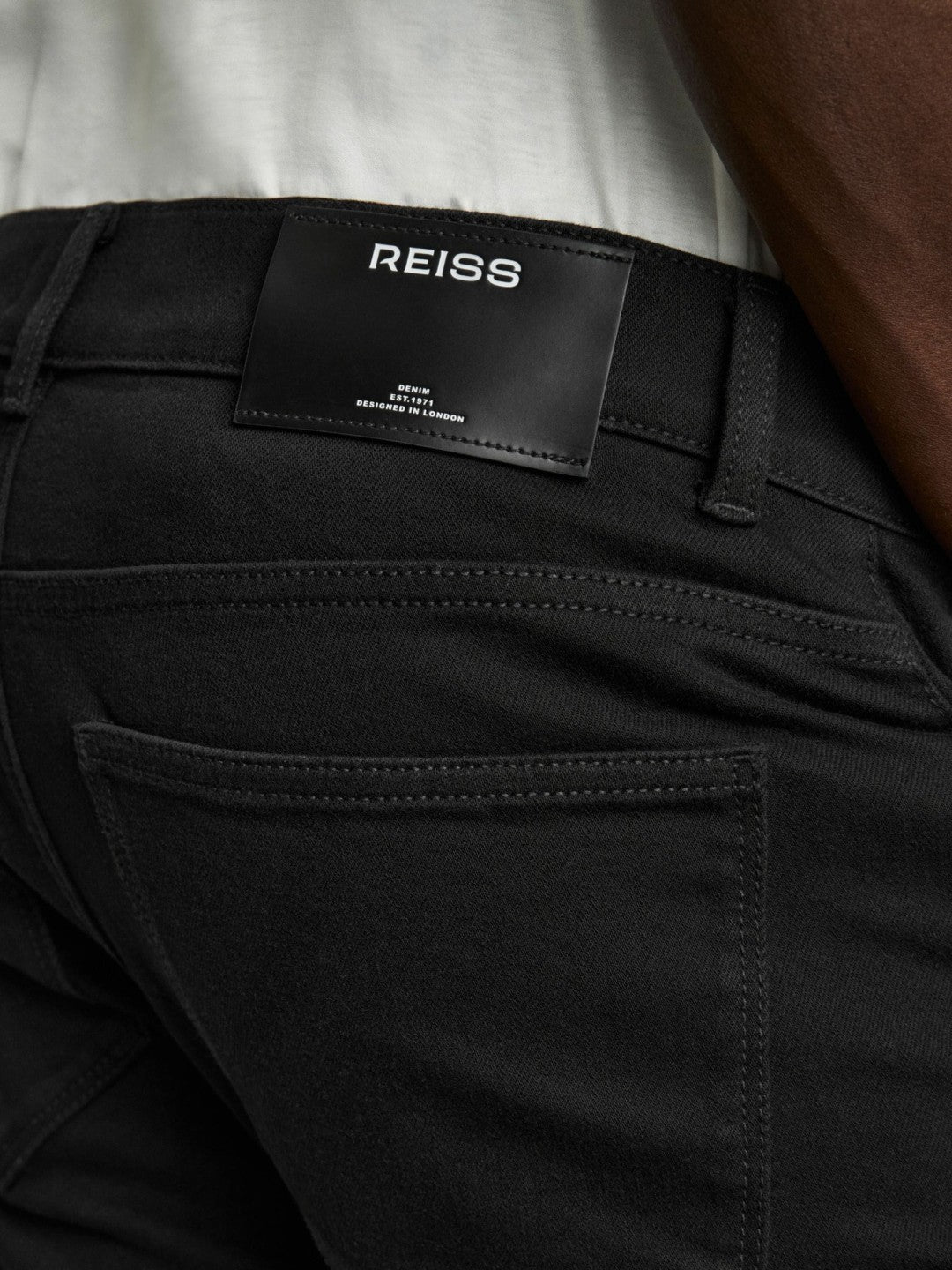 Cotton-Stretch Slim-Fit Jeans Stay Black | Men
