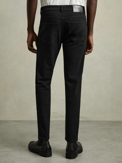 Cotton-Stretch Slim-Fit Jeans Stay Black | Men