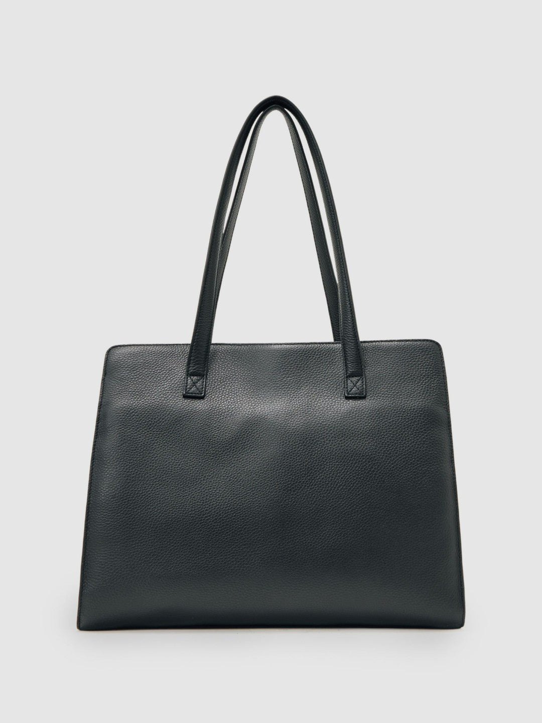 Grained Leather Tote Bag Black | Women