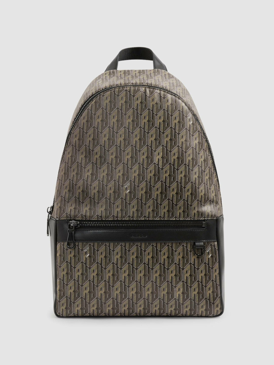 Monogram-Print Coated-Canvas Backpack Grey Multi | Men