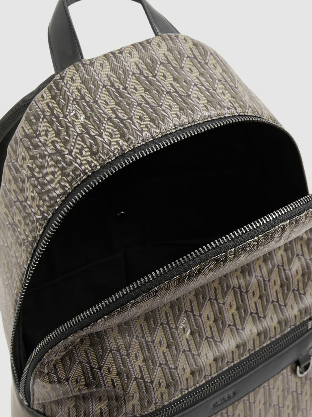 Monogram-Print Coated-Canvas Backpack Grey Multi | Men