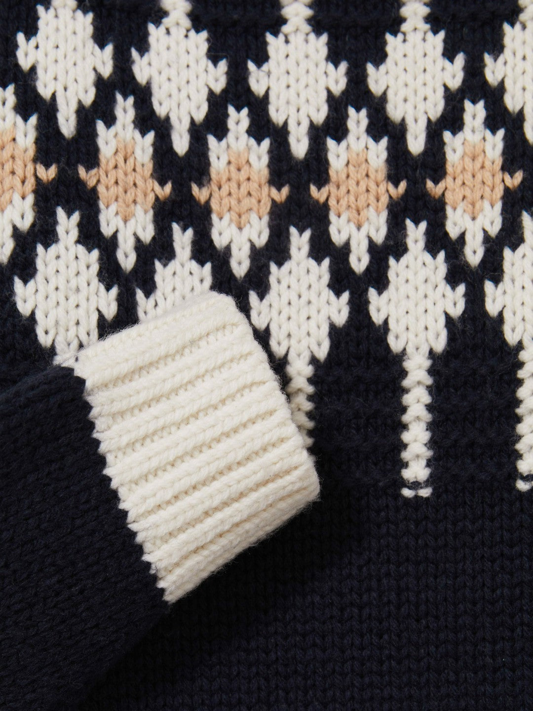 13-14 yrs Wool-Blend Fair Isle Roll-Neck Dress Navy | Children & Baby