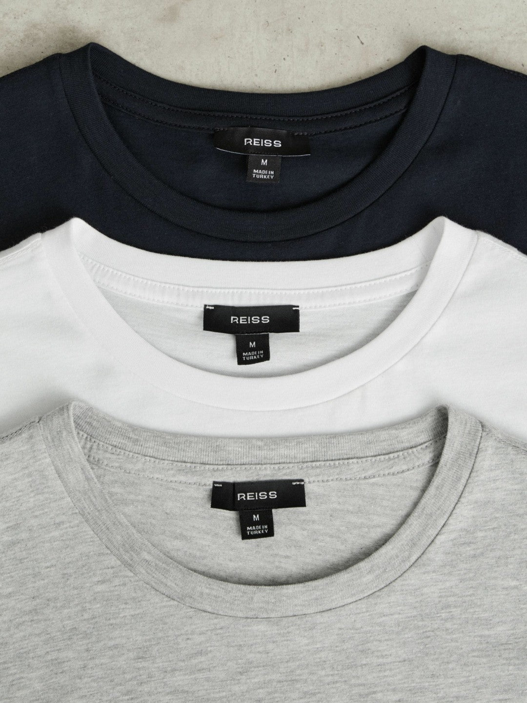 Cotton-Jersey Crew-Neck T-shirts 3 Pack Multi | Men