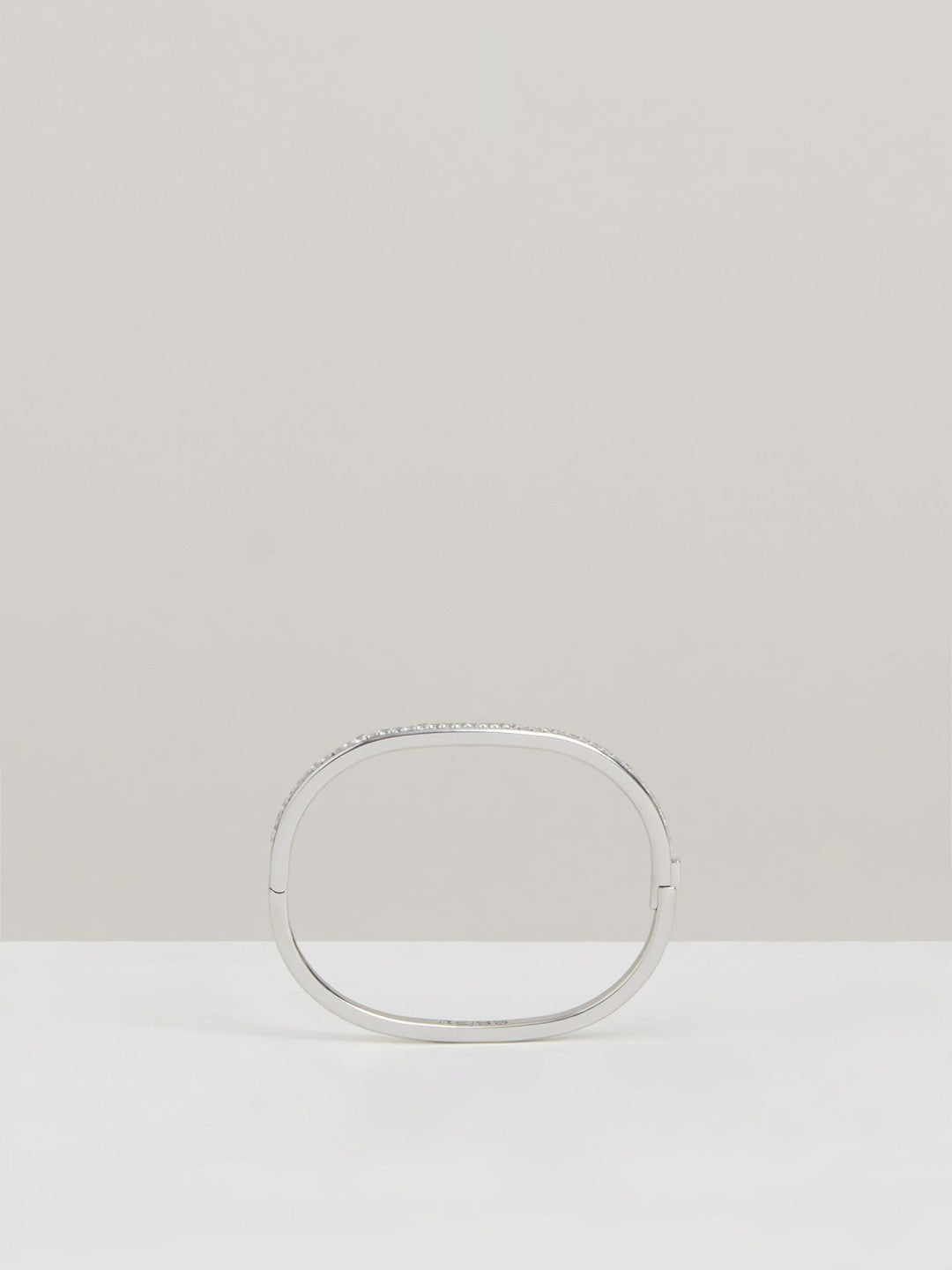 Hinged Crystal Cuff Silver | Women