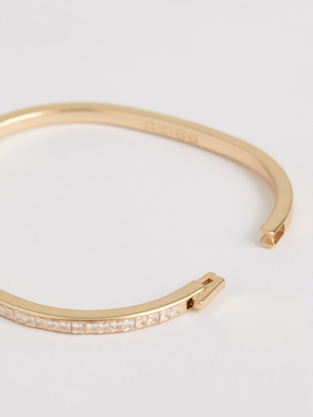 Hinged Crystal Cuff Gold | Women