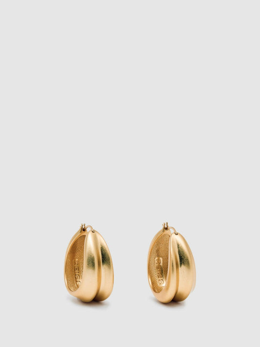 Sculptural Hoop Earrings Gold | Women