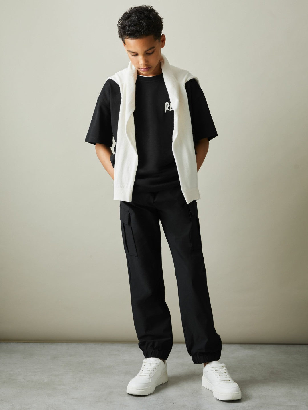 3-9 yrs Technical Drawstring Trousers Black | Children & Baby