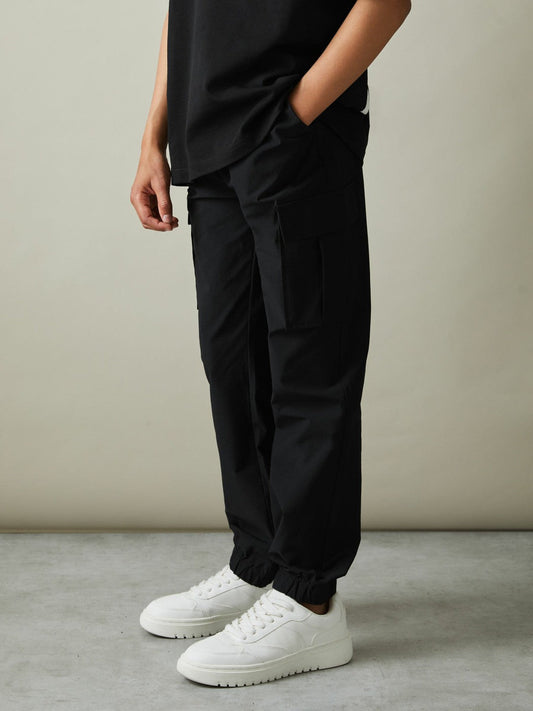 9-14 yrs Technical Drawstring Trousers Black | Children & Baby