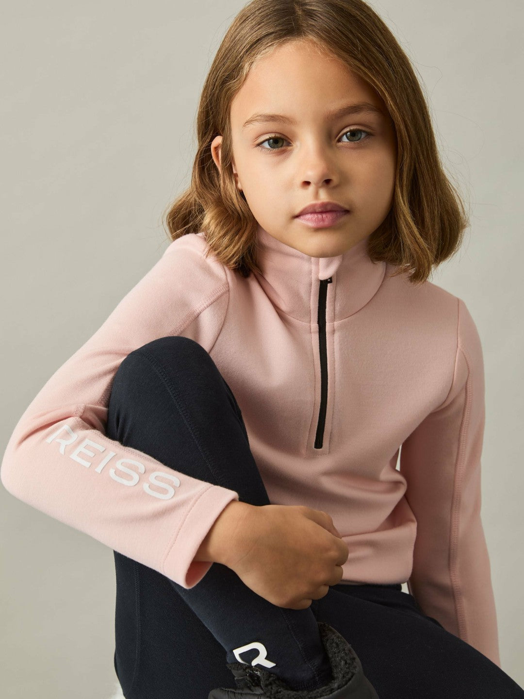13-14 yrs Funnel-Neck Base-Layer Top Pink | Children & Baby