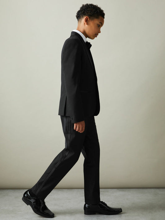 3-9 yrs Wool-Blend Tuxedo-Stripe Trousers Black | Children & Baby