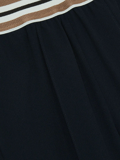 9-13 yrs Stripe-Waistband Wide-Leg Trousers Navy | Children & Baby