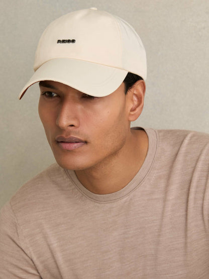 Logo Lettering Baseball Cap Ecru | Men
