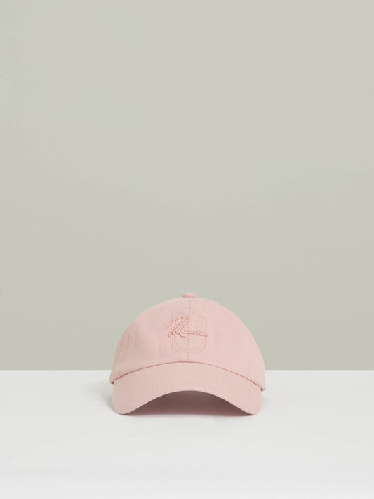 Cotton Logo-Embroidered Baseball Cap Washed Pink | Men