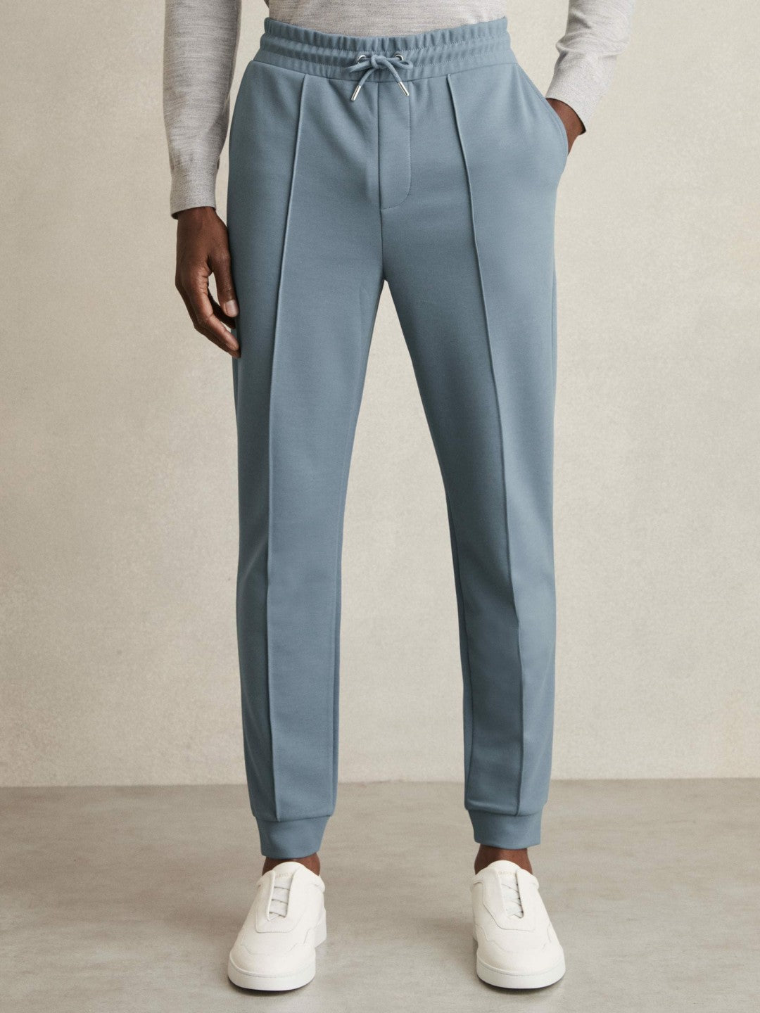 Drawstring Jersey Joggers Airforce Blue | Men