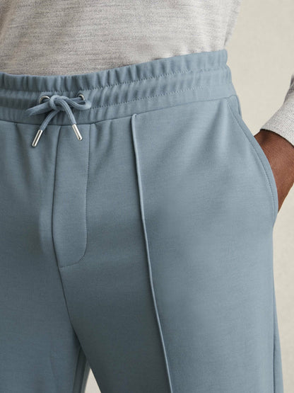 Drawstring Jersey Joggers Airforce Blue | Men