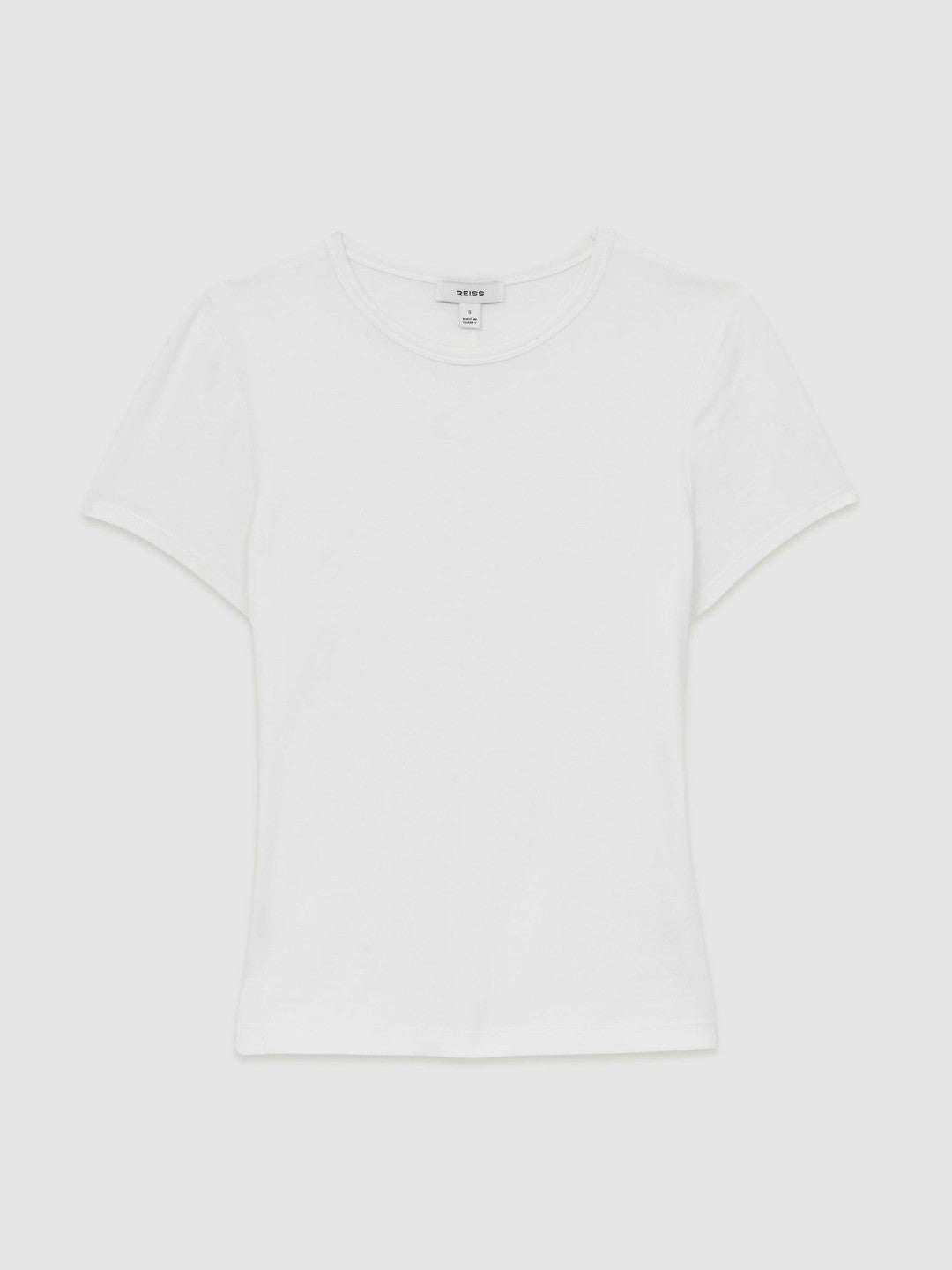 Stretch-Cotton Crew-Neck T-Shirt White | Women