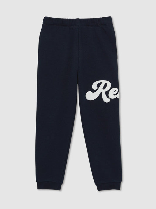 9-13 yrs Cotton-Blend Logo Script Joggers Navy | Children & Baby