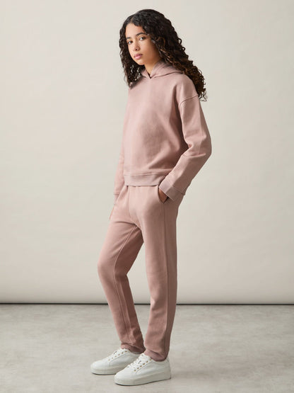 13-14 yrs Cotton-Blend Hoodie And Joggers Set Mink | Children & Baby