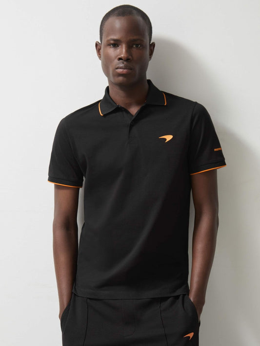 McLaren F1 Team Cotton Polo Shirt Black | Men