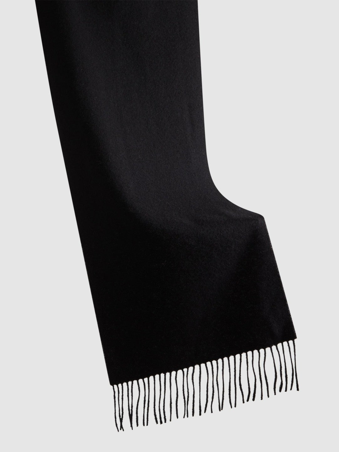 Wool and Cashmere Scarf Black | Men