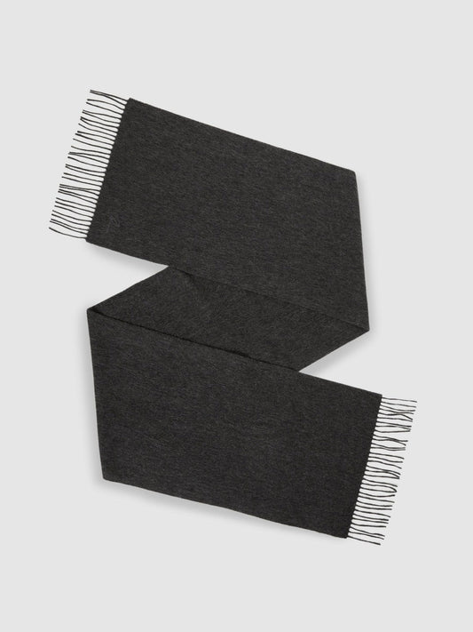 Wool and Cashmere Scarf Charcoal | Men
