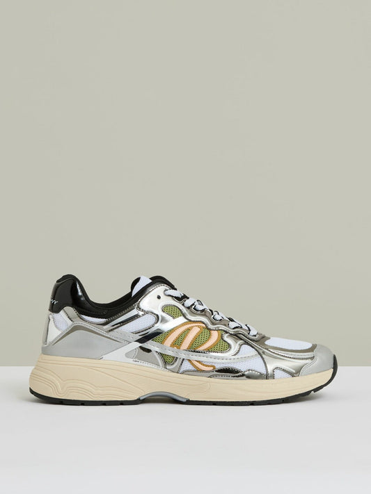 Overlay Logo Running Trainers Gunmetal/Black | Men