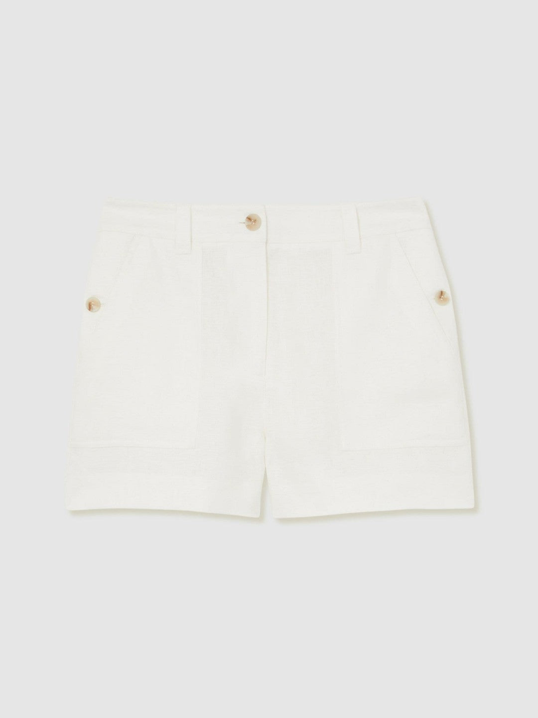 Linen Shorts White | Women
