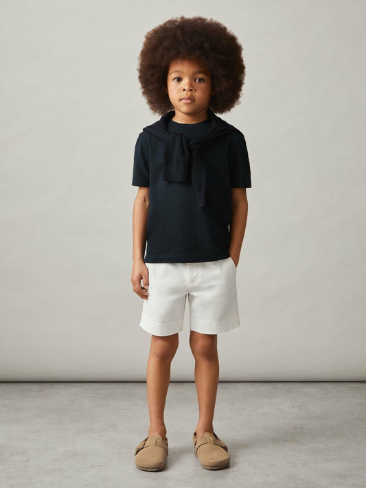 3-9 yrs Cotton Crew-Neck T-Shirt Navy | Children & Baby
