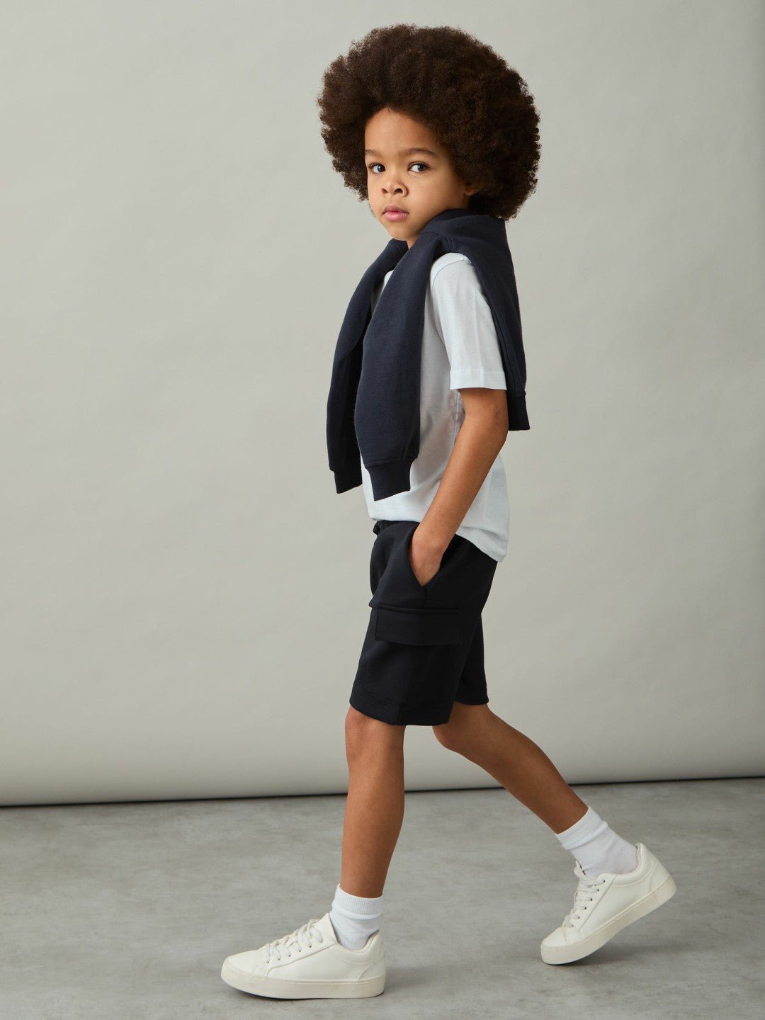 3-9 yrs Interlock-Jersey Cargo Shorts Navy | Children & Baby