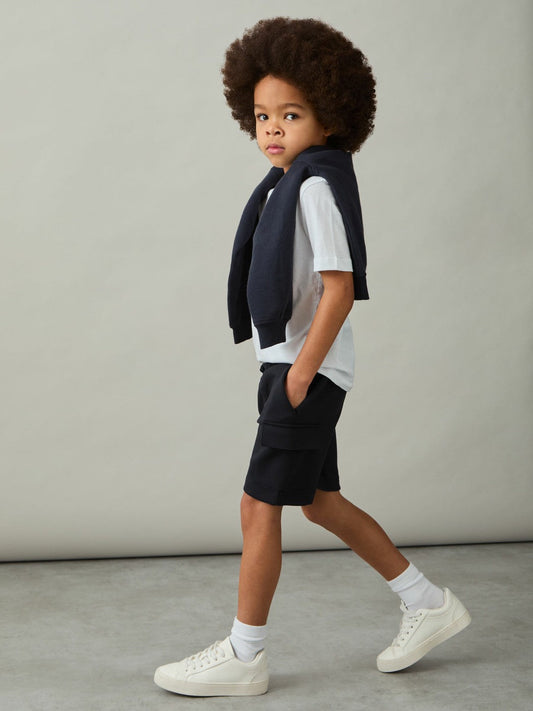 3-9 yrs Interlock-Jersey Cargo Shorts Navy | Children & Baby