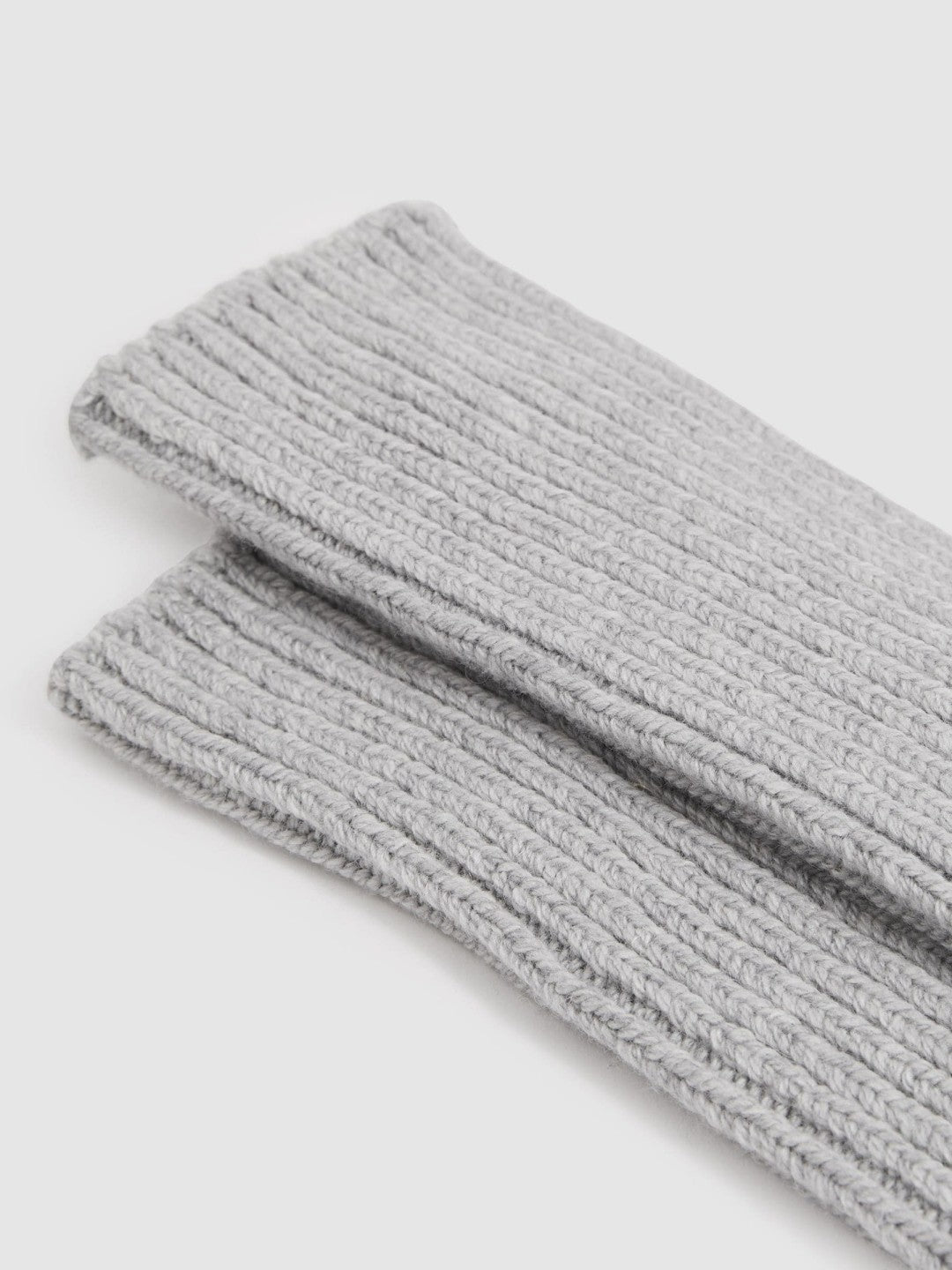 Rib-Knit Socks With Cashmere Grey | Women