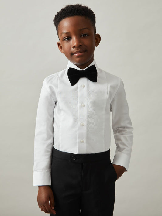 3-9 yrs Cotton Slim-Fit Dinner Shirt White | Children & Baby