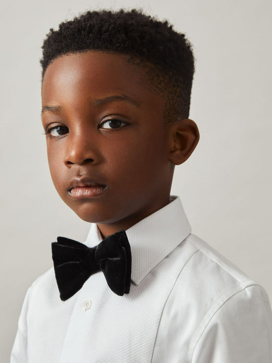 9-13 yrs Cotton Slim-Fit Dinner Shirt White | Children & Baby