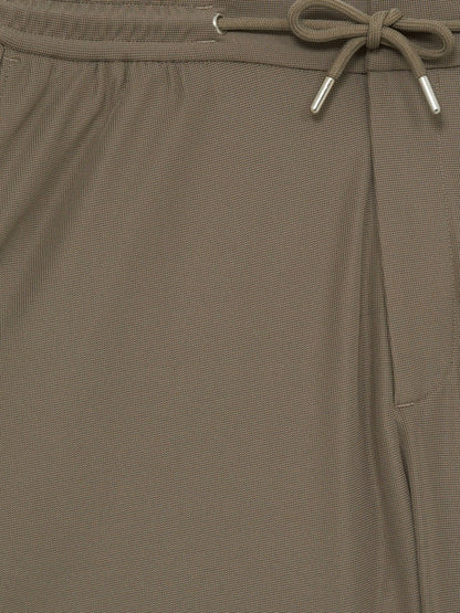 Textured Drawstring Shorts Mocha Brown | Men