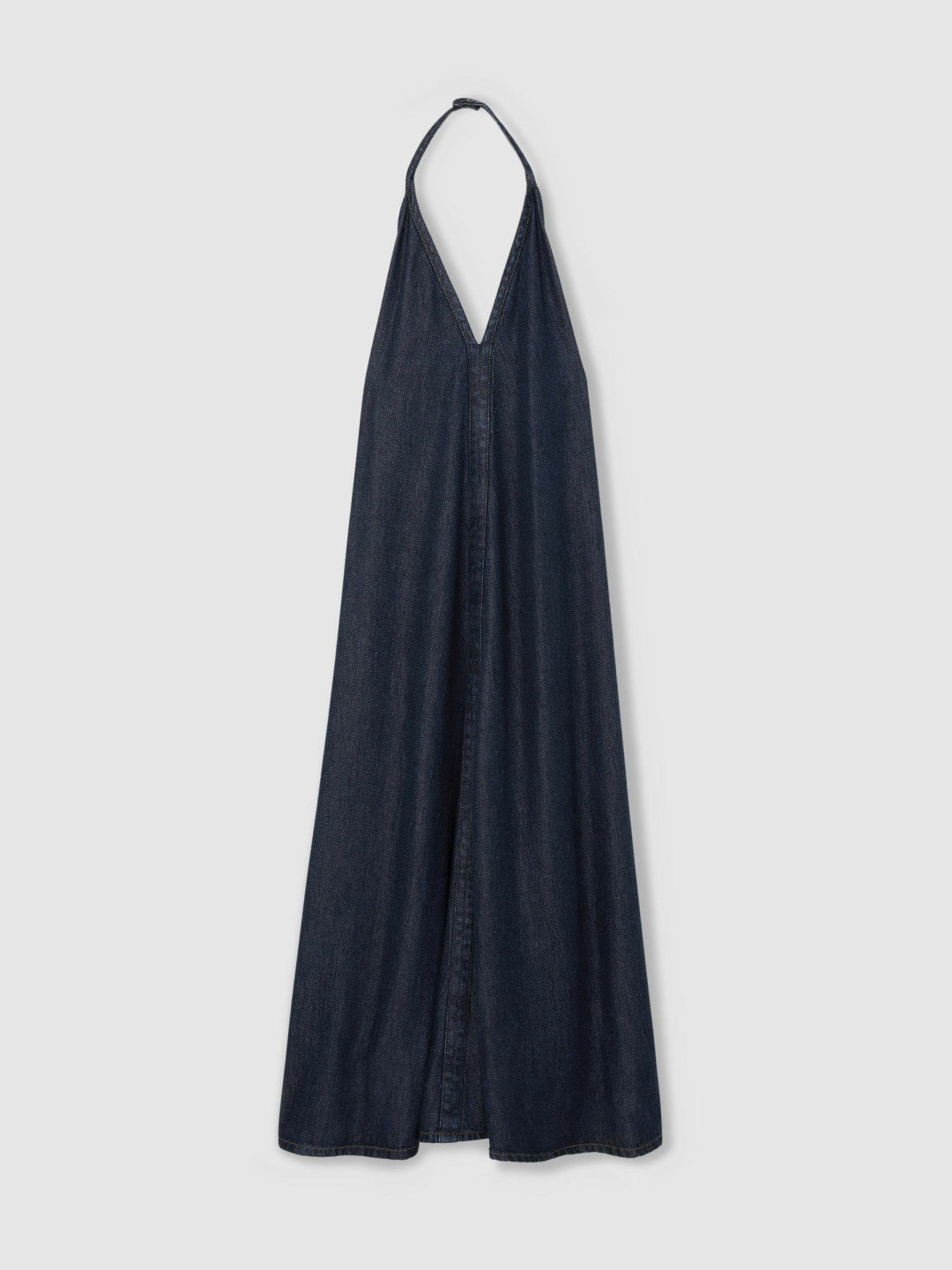 Denim Halterneck Maxi Dress Indigo | Women