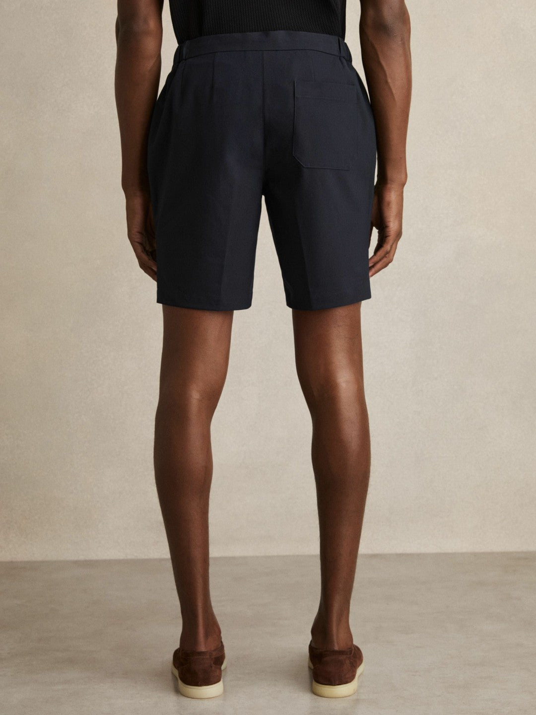 Drawstring Chino Shorts Navy | Men