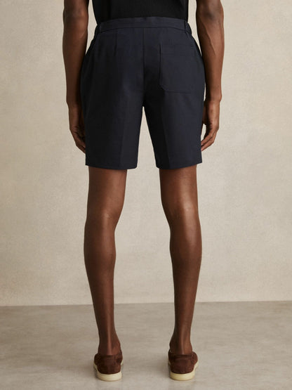Drawstring Chino Shorts Navy | Men