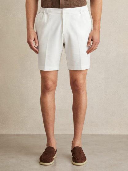 Drawstring Chino Shorts White | Men