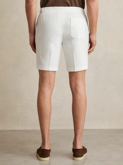 Drawstring Chino Shorts White | Men