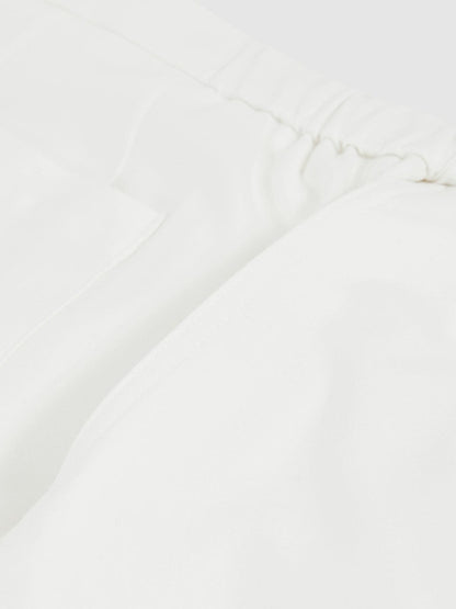 Drawstring Chino Shorts White | Men