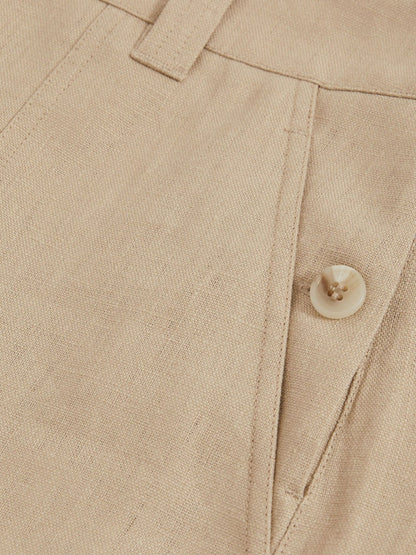 Linen Shorts Neutral | Women