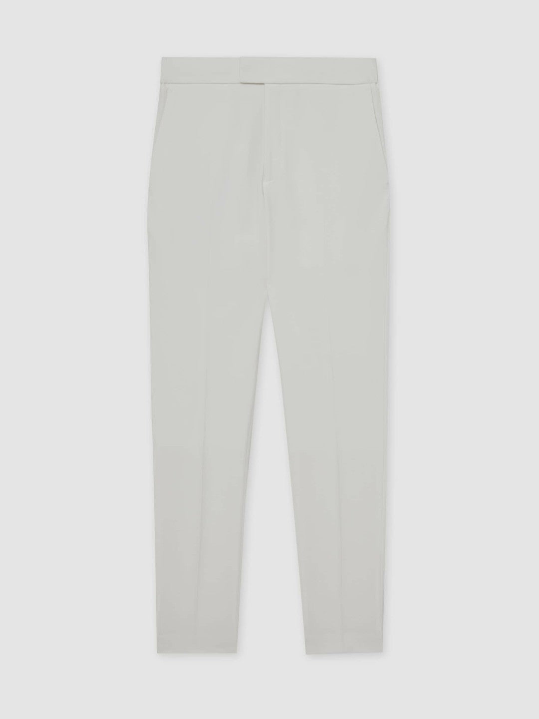 Slim-Fit Internal-Drawstring Trousers White | Men