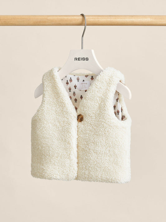 Lined Fleece Gilet Ivory | Children & Baby
