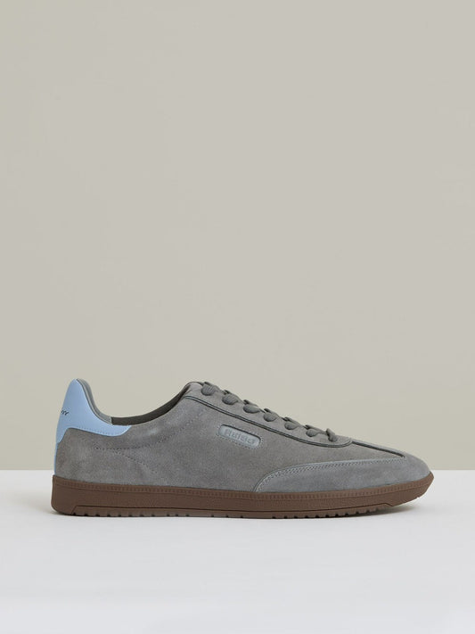Suede Low-Top Trainers Dark Grey | Men