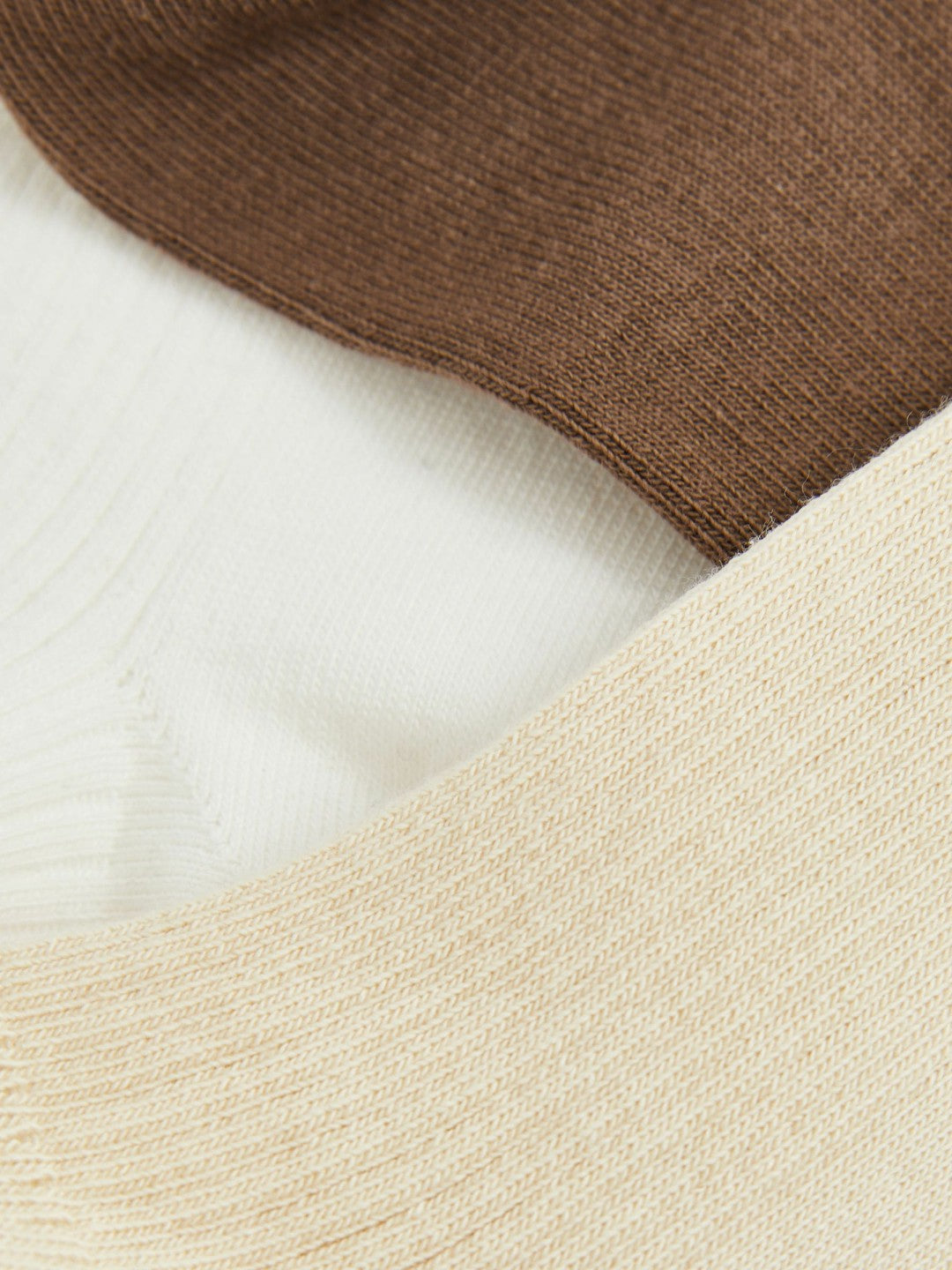 3 Pack of Trainer Socks Chocolate/White | Women