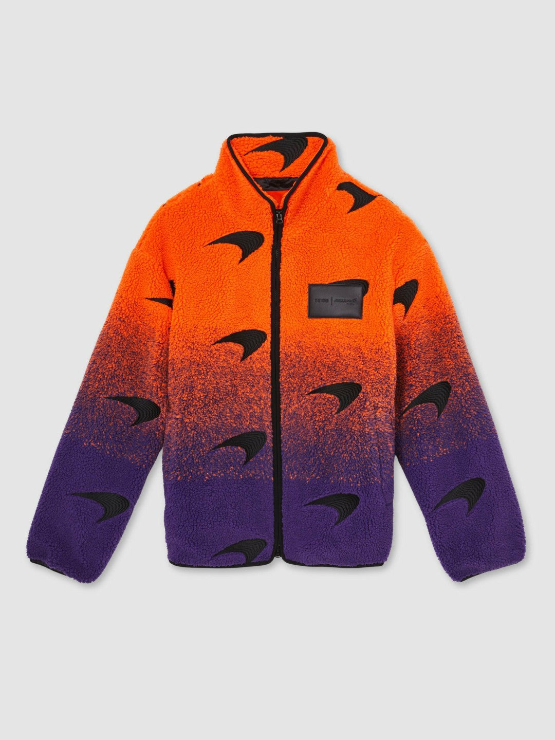 Unisex Fit McLaren F1 Team Ombré Fleece Jacket Papaya Orange/Purple | Men